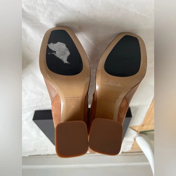 Marina Rinaldi Women's Leibniz Block Heel Suede Ankle Boots Leather Sz 40 US 10 - Picture 8 of 9